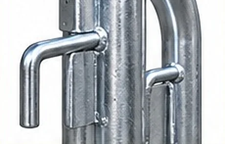 Detalhe da grade: sistema de encaixe lateral